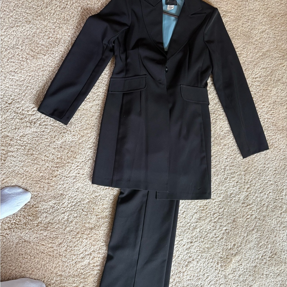 Men's Black Blazer and Pants Set